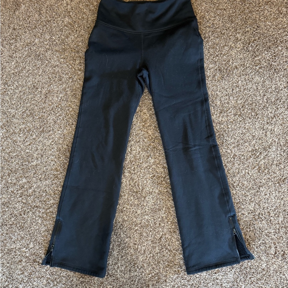 Old Navy Kids Black Leggings with Zipper Detail